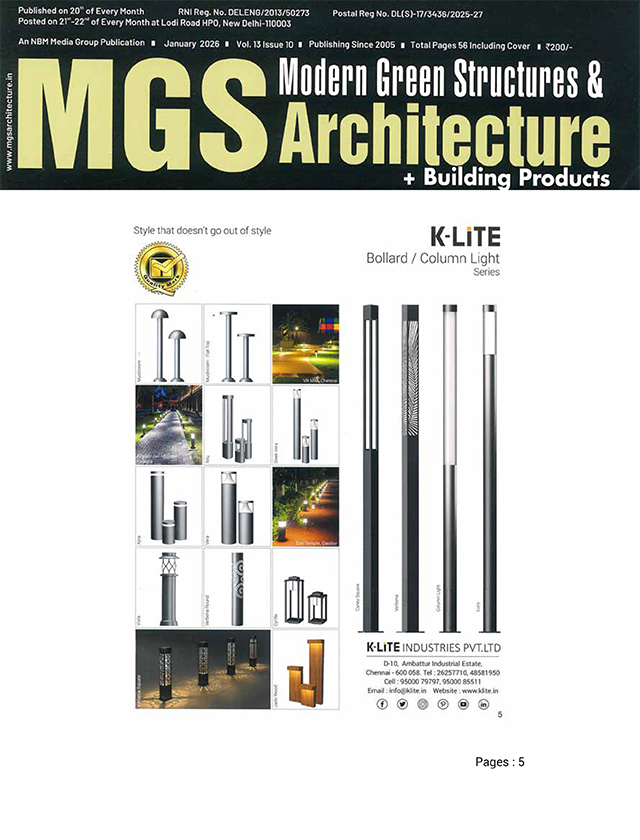 MGS Modern Green Structures & Architecture - January - 2026
