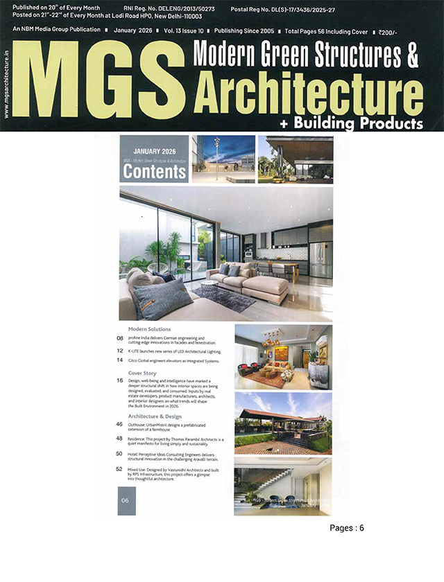 MGS Modern Green Structures & Architecture - January - 2026